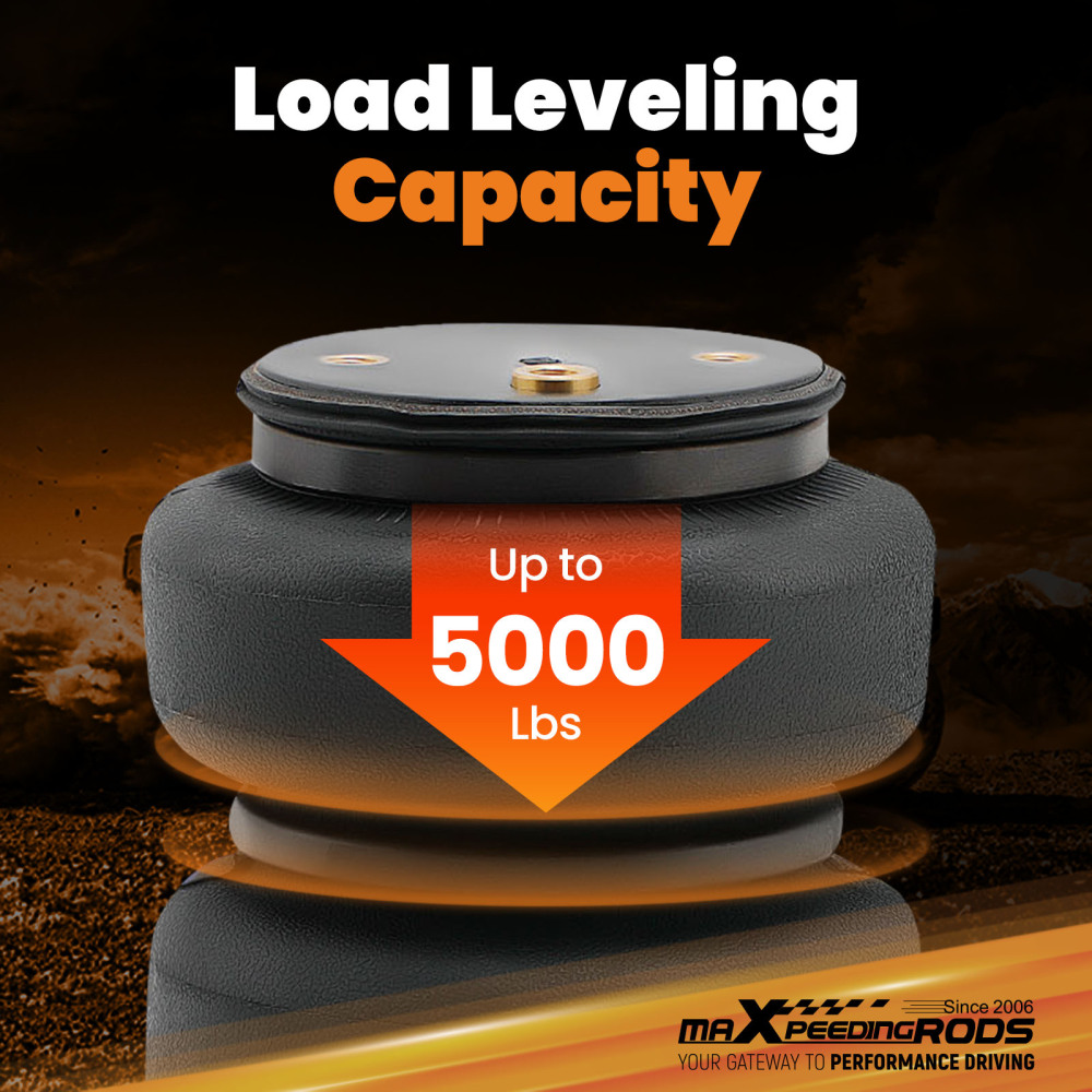 Rear Air Helper 5000 Spring Bag Leveling Kit Compatible for GMC Sierra Silverado 2500 3500