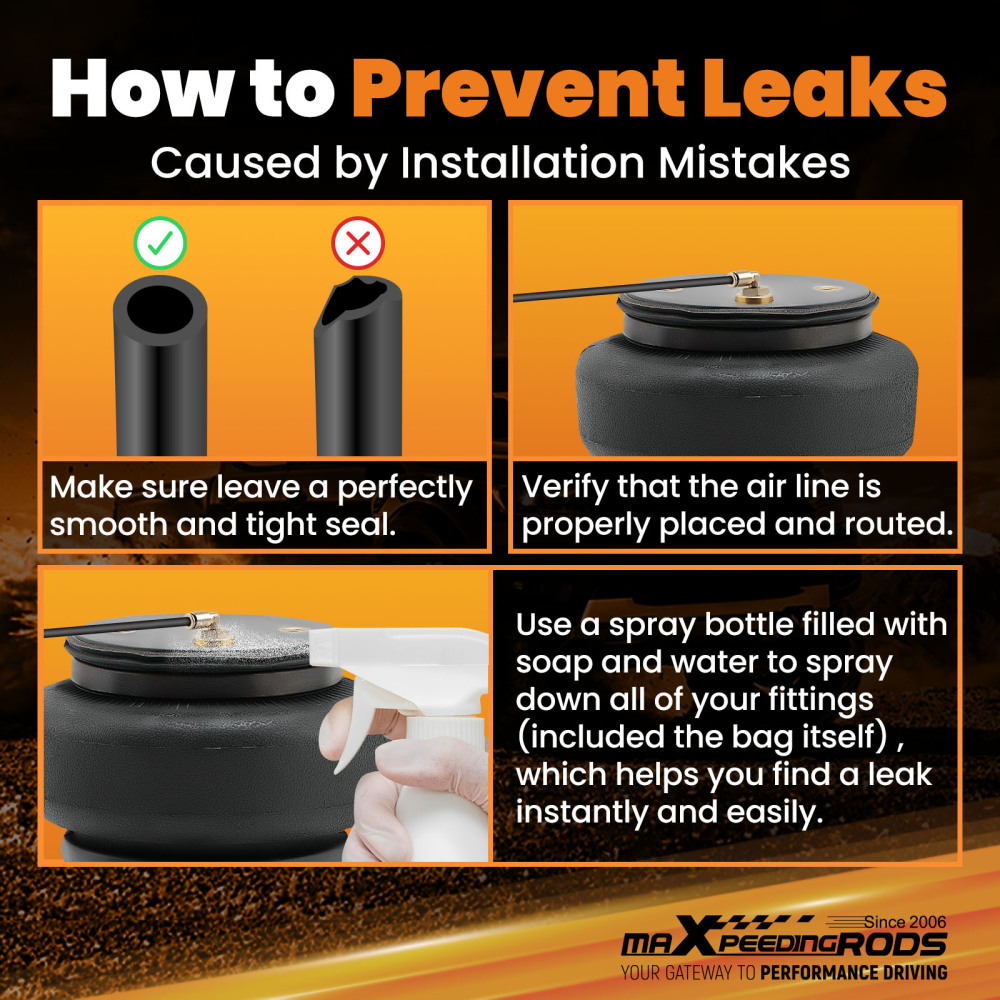 Rear Air Helper 5000 Spring Bag Leveling Kit Compatible for GMC Sierra Silverado 2500 3500