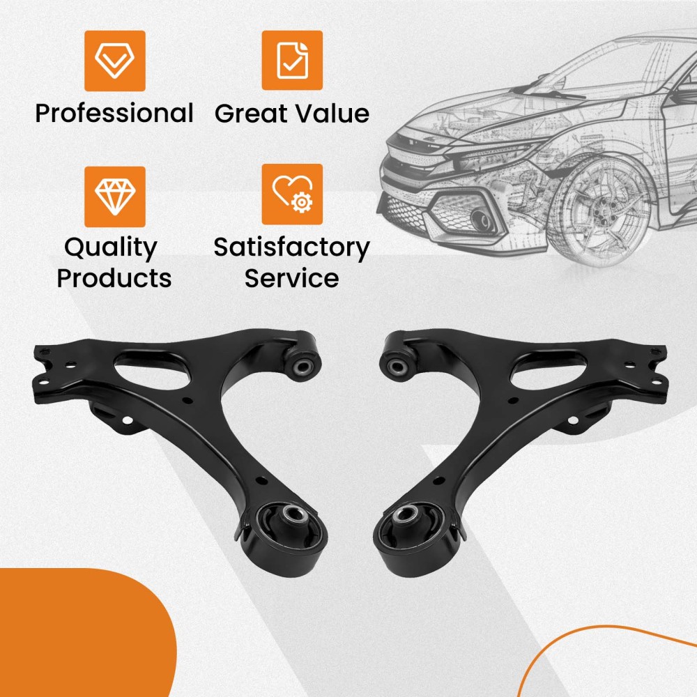 14Pcs Suspension Kit Front Lower Control Arms compatible for Honda Civic 2006-2011 K620382