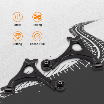 14Pcs Suspension Kit Front Lower Control Arms compatible for Honda Civic 2006-2011 K620382