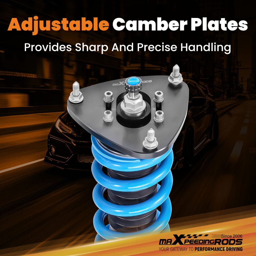MaXpeedingrods T6 Coilovers 24 Step Strut Lowering Kit compatible for Subaru Baja 2003-2006