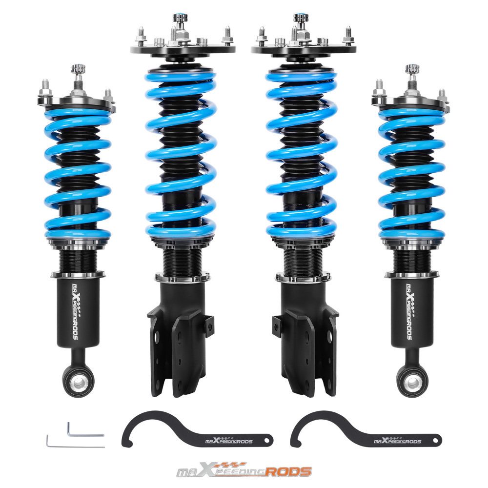 MaXpeedingrods T6 Coilovers 24 Step Strut Lowering Kit compatible for Subaru Baja 2003-2006