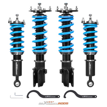 MaXpeedingrods T6 Coilovers 24 Step Strut Lowering Kit compatible for Subaru Baja 2003-2006