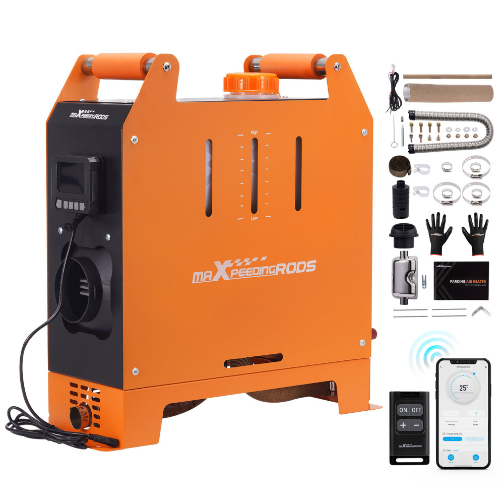 5KW Portable Diesel Air Heater 12V Thermostat Deisel Caravan Motorhome Trailer