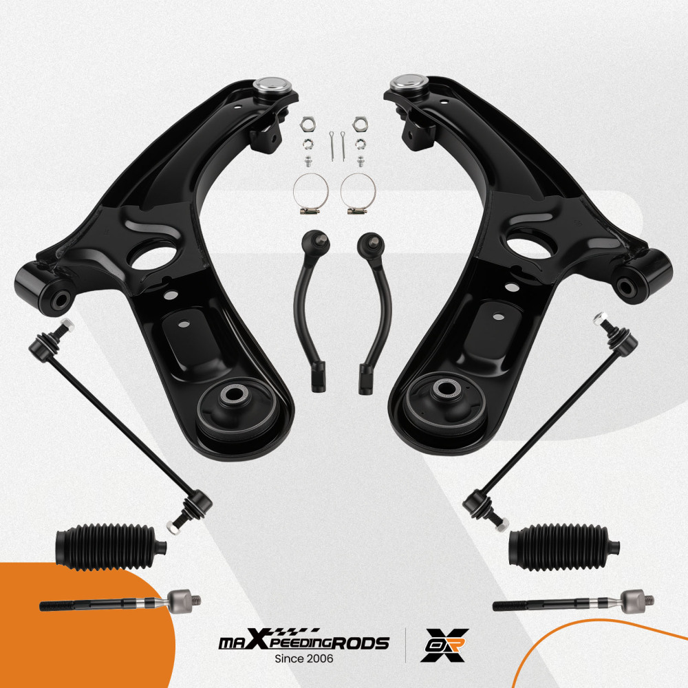 maXpeedingrods 10Pcs Front Suspension Kit Compatible for Hyundai Elantra 2011-2016 Compatible for Hyundai Veloster 2012-2017, Front Lower Control Arms with Ball Joints