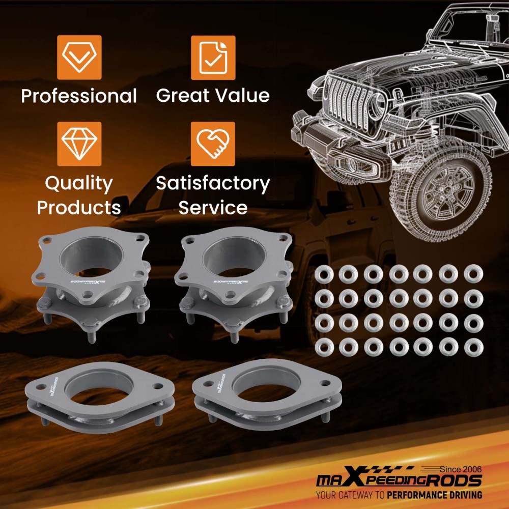 Front 2 Rear 2 Leveling Lift Kit Compatible for Honda CRV 2007-2016 Lift Spacer