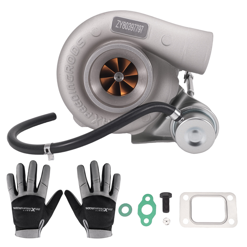 T25 for GT2871 GT2860 Dual Ceramic Ball Bearing Billet Universal Turbo Turbocharger A/R 0.64/0.6