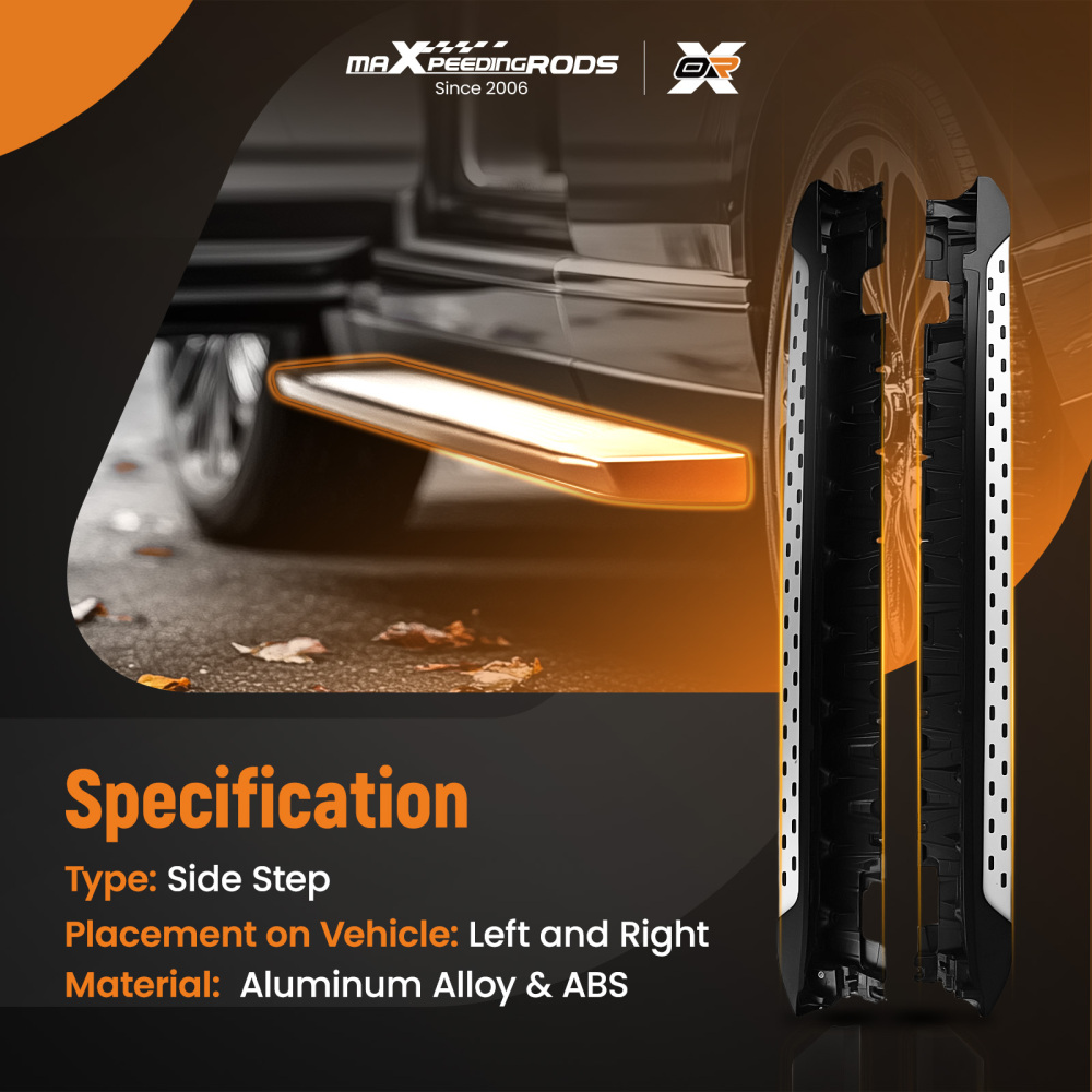 Tavole Fisse Passo Laterale Barra Nerf compatibile per Mercedes GLK250 GLK300 GLK350 X204