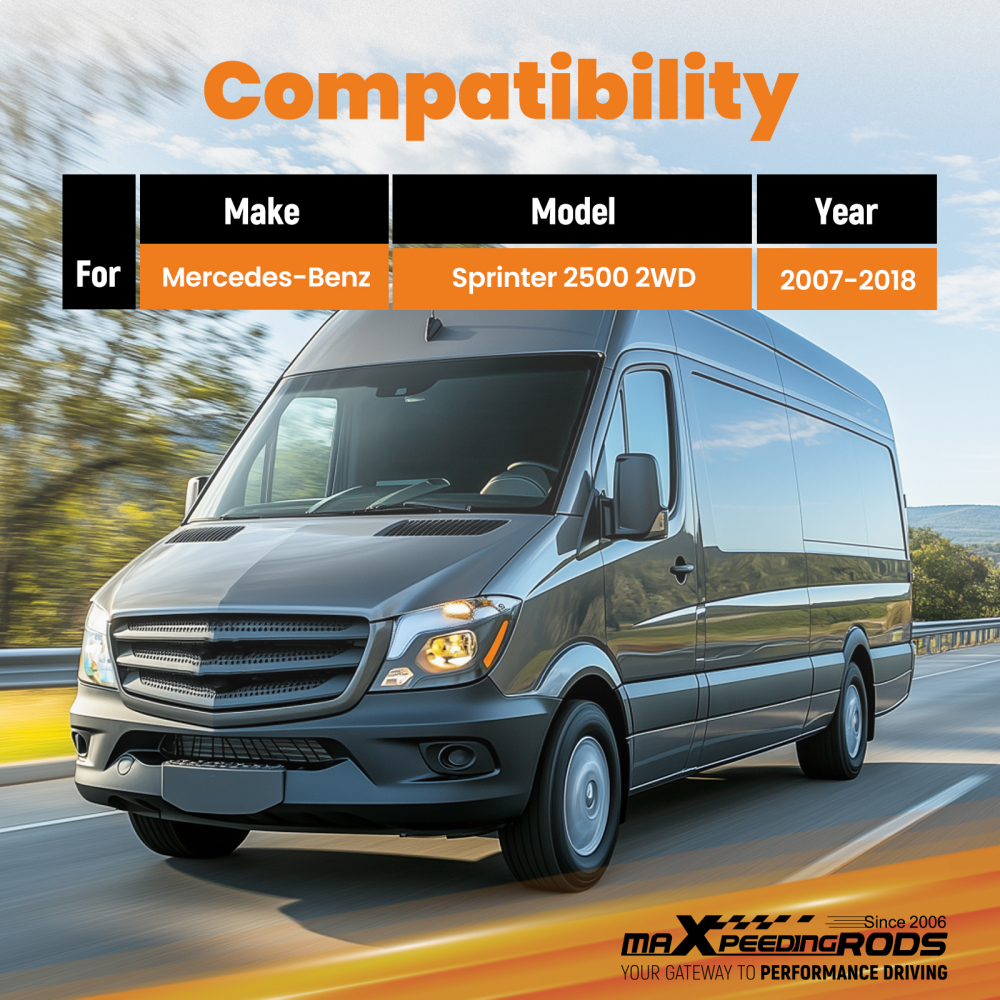 2 Inch Rear Lift compatible for Mercedes-Benz Sprinter 2500 2007-2018 Spacer Kit