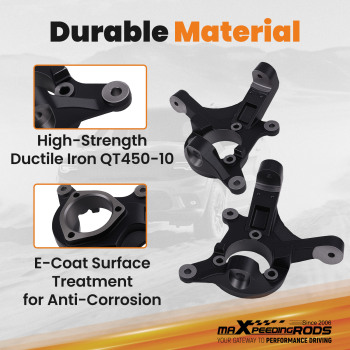3 Lift Spindles compatible for Chevy Silverado 1500 2WD Pickup SUV 1999-06 Suspension Kit