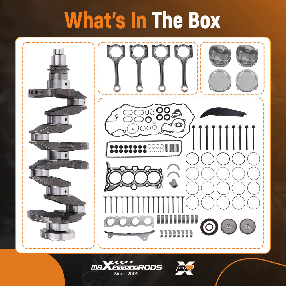 G4NA 2.0L Engine Rebuild Kit - CrankshaftCon RodsTiming Compatible For Hyundai Kia