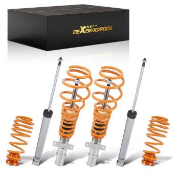 Compatible for Skoda Fabia Mk1 99-08 compatible for VW Polo MK4 9N 01-14 Coil Spring Coilovers Lowering Kit