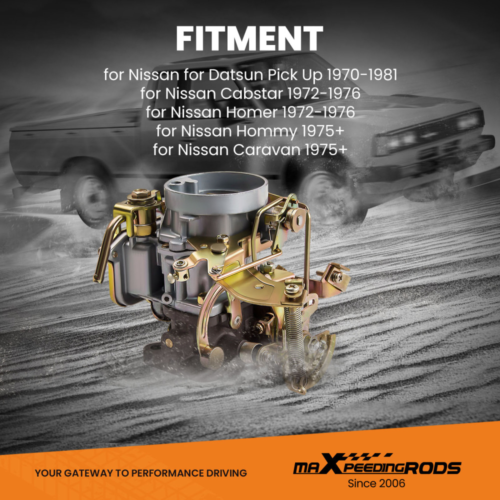 Compatible for Nissan J15 compatible for Cabstar / Compatible for Datsun pick up / Homer / Hommy New Carburetor 