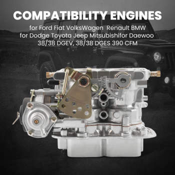 Compatible for Fiat Ford Volkswagen Renault Dodge Replace 38X38 2 BARREL 