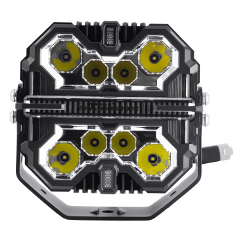 maXpeedingrods 7inch Matte black DRL Square Universal Driving auxiliary light