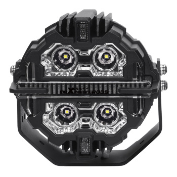 5 178W LED Driving Lights Spot Beam DRL White Amber Pod Lights IP68 270° 6000K