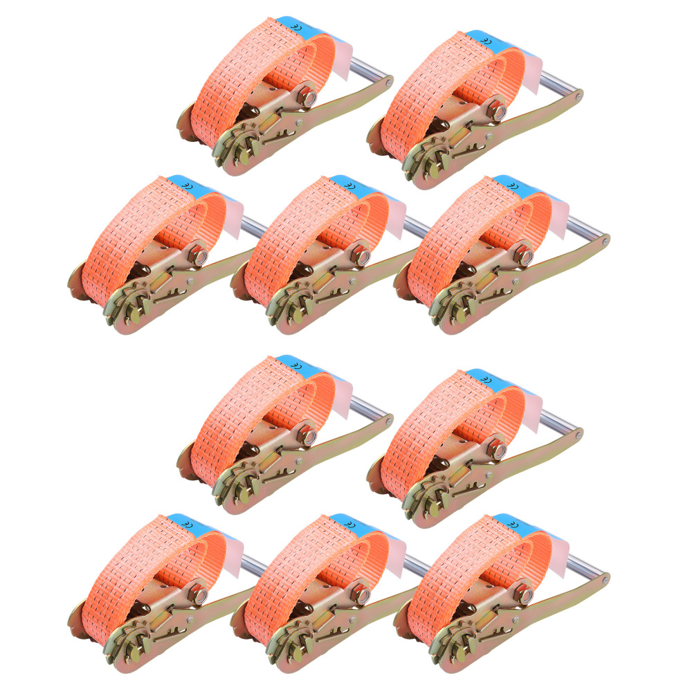 10x 10m 5ton Trinquete Correas Trailer Tie Down Kit Conjunto de correas de Rueda