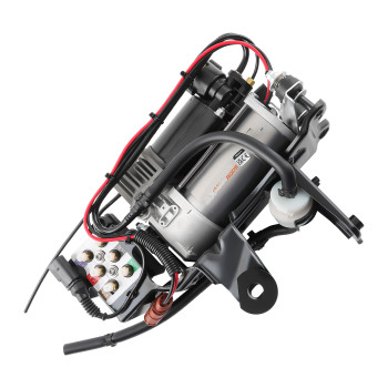 Compressore con staffa + blocco valvole compatibile per AUDI A6 C6 S6 4F Allroad Avant