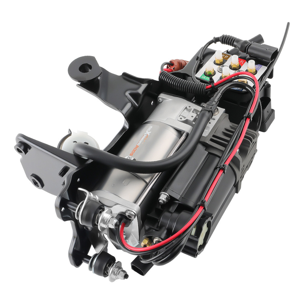 Compressore con staffa + blocco valvole compatibile per AUDI A6 C6 S6 4F Allroad Avant