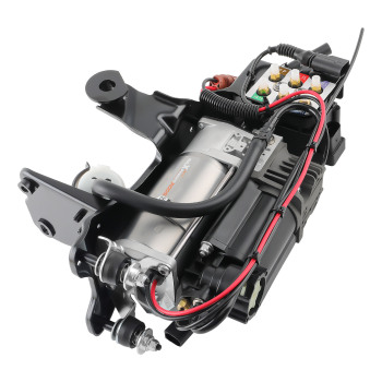 Compressore con staffa + blocco valvole compatibile per AUDI A6 C6 S6 4F Allroad Avant