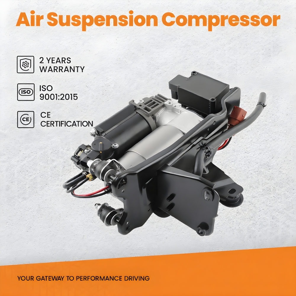 Compressore con staffa + blocco valvole compatibile per AUDI A6 C6 S6 4F Allroad Avant