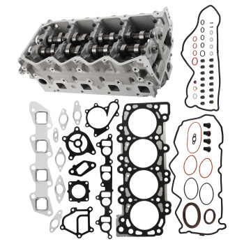 Comlete Cylinder Head + Full Gasket Kit compatible for Nissan Navara D40 D22 Pathfinder R51