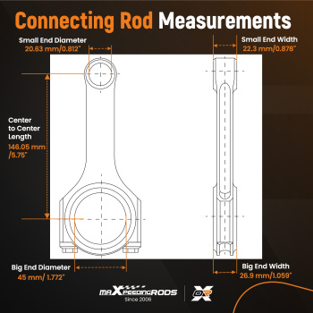 New Forged Connecting Rods+ARP2000 Bolts Compatible For Austin Mini Cooper S 1275 A series