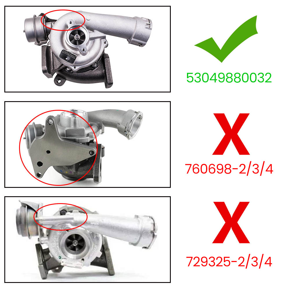 53049880032 53049700032 070145701E Turbocompressore compatibile per VW T5 Transporter 2.5L