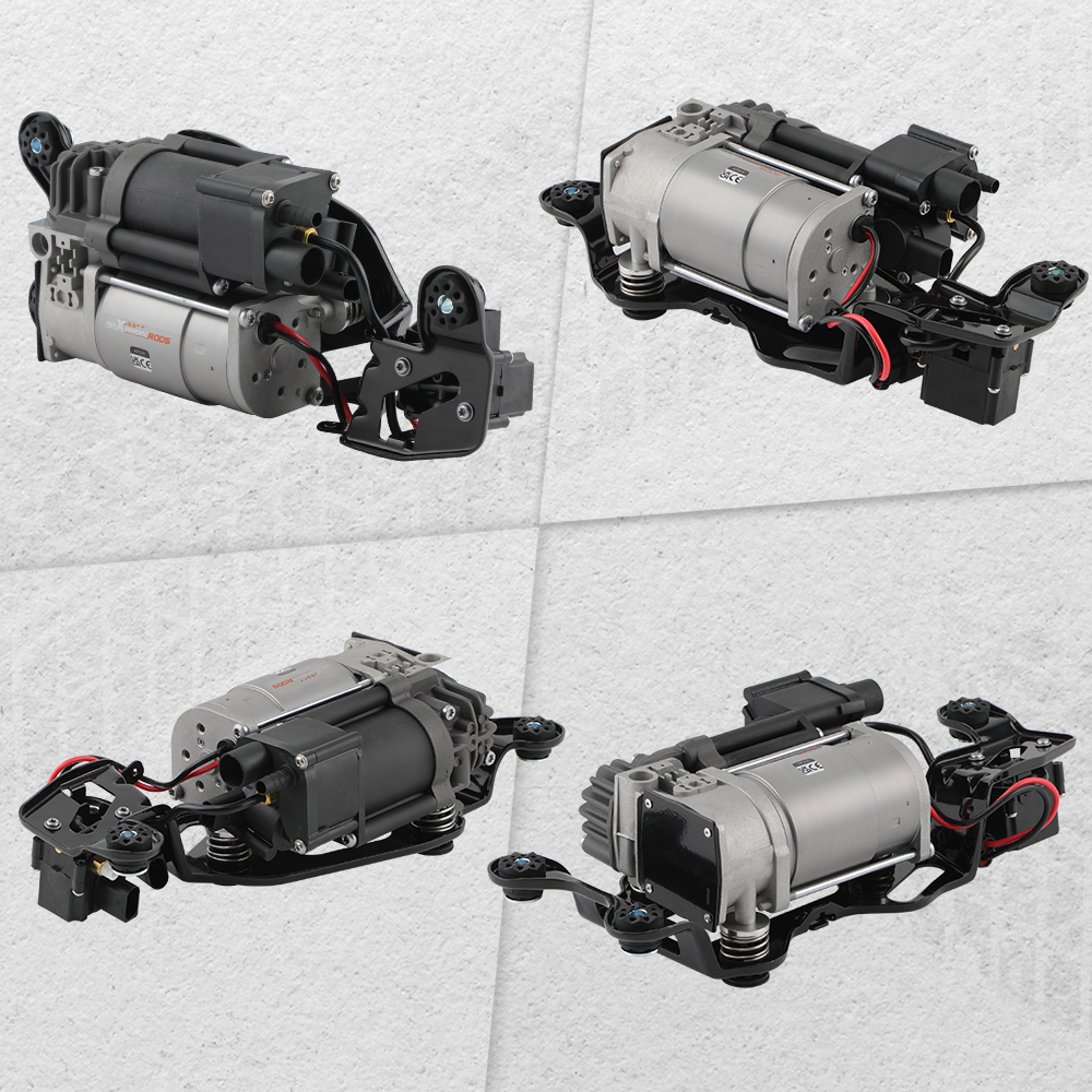 maXpeedingrods Air Suspension Compressor W/Bracket Valve Block for BMW X5 F15 X6 F16 2013-2019
