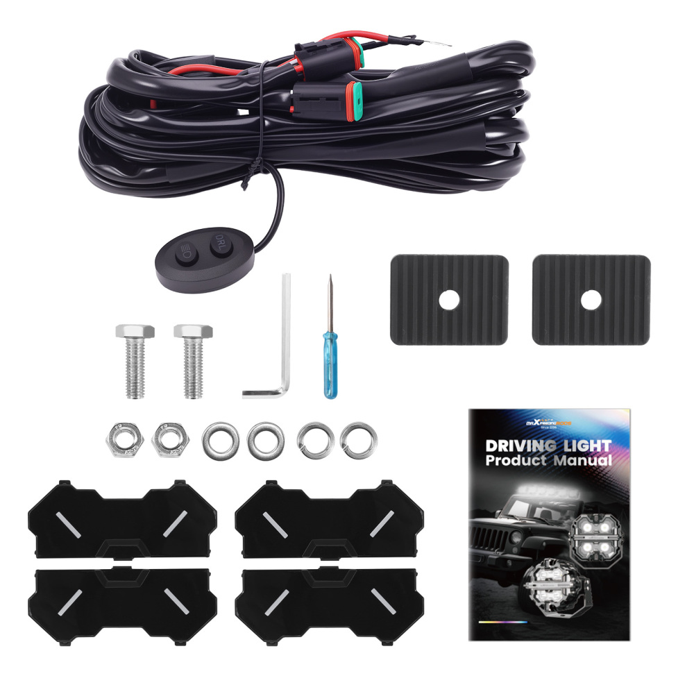 5 178W LED Driving Lights Spot Beam DRL For SUV 4X4 Truck compatible for White Amber 270° IP68