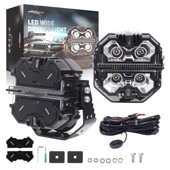 5 178W LED Driving Lights Spot Beam DRL For SUV 4X4 Truck compatible for White Amber 270° IP68