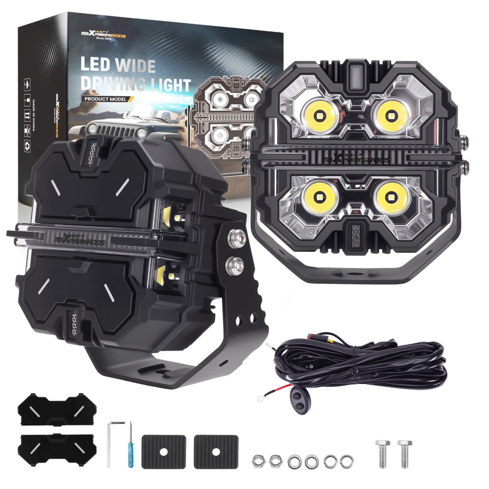 5inch 178W LED Driving Light Pod Spot Beam DRL compatible for White Amber For 4x4 SUV ATV Truck