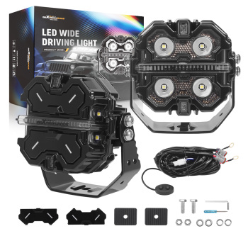 3.5 160W LED Driving Light Pods For SUV 4X4 ATV Spot Beam RGB DRL IP68 compatible for White