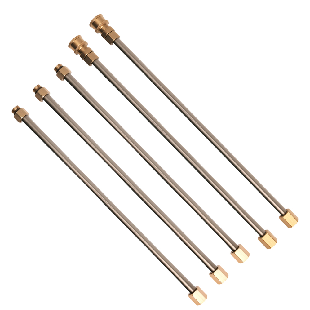 4000PSI Brass Pressure Washer Kit 97inch 6 Wands 6 Nozzles 3 Curved Rods