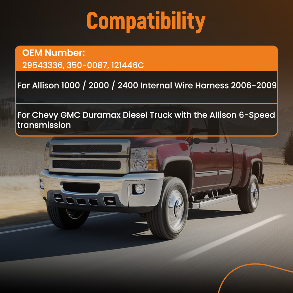 Wiring Harness For Allison 1000 2000 2400 350-0087 121446C 06-09
