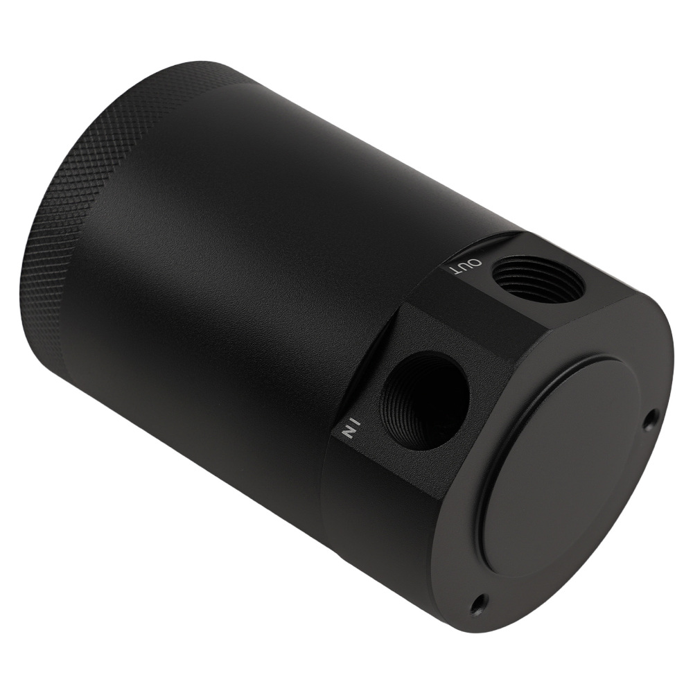 Universal Racing Baffled 2-port Oil Catch Can Air-oil Separator w Drain Breather