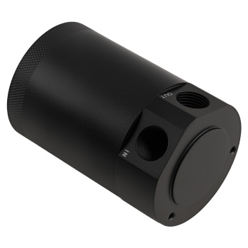 Universal Racing Baffled 2-port Oil Catch Can Air-oil Separator w Drain Breather