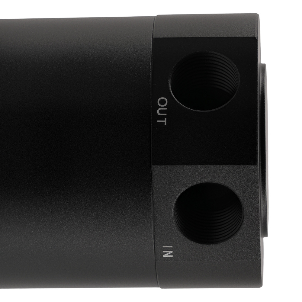 Universal Breather Baffled 2 Port Oil Catch Can Tank Reservoir con Drain