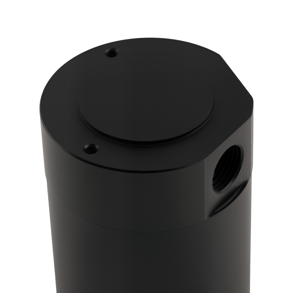 Universal Breather Baffled 2 Port Oil Catch Can Tank Reservoir con Drain