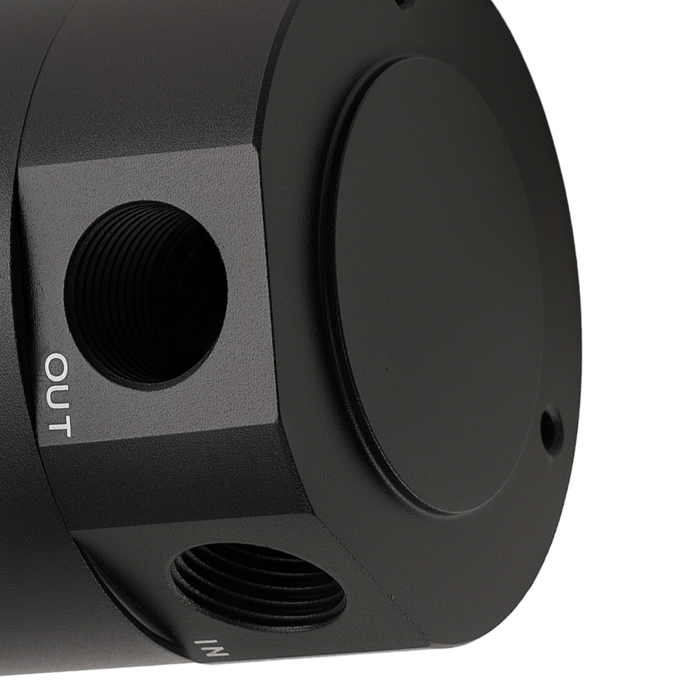 Universal Breather Baffled 2 Port Oil Catch Can Tank Reservoir con Drain