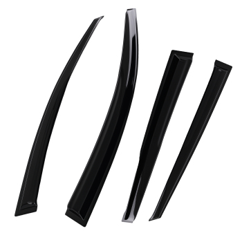 4pc Rain Guards Window Visor Deflectors compatible for Ford Escape 2013-2019 Black Tinted