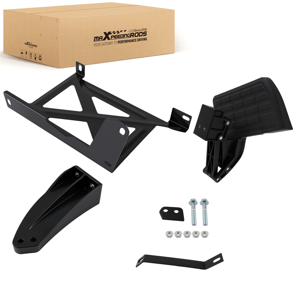 Aluminum Bed Step Kit compatible for Toyota Tundra 2014-2021 V6 V8 PT39234140 Black