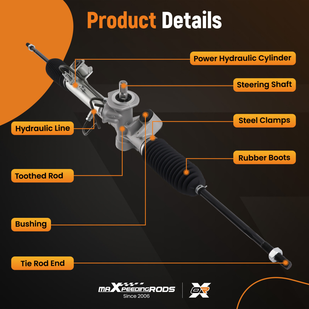 Complete Power Steering RackPinion compatible for Ford Focus 2.0L 2008 SES S 22-2004