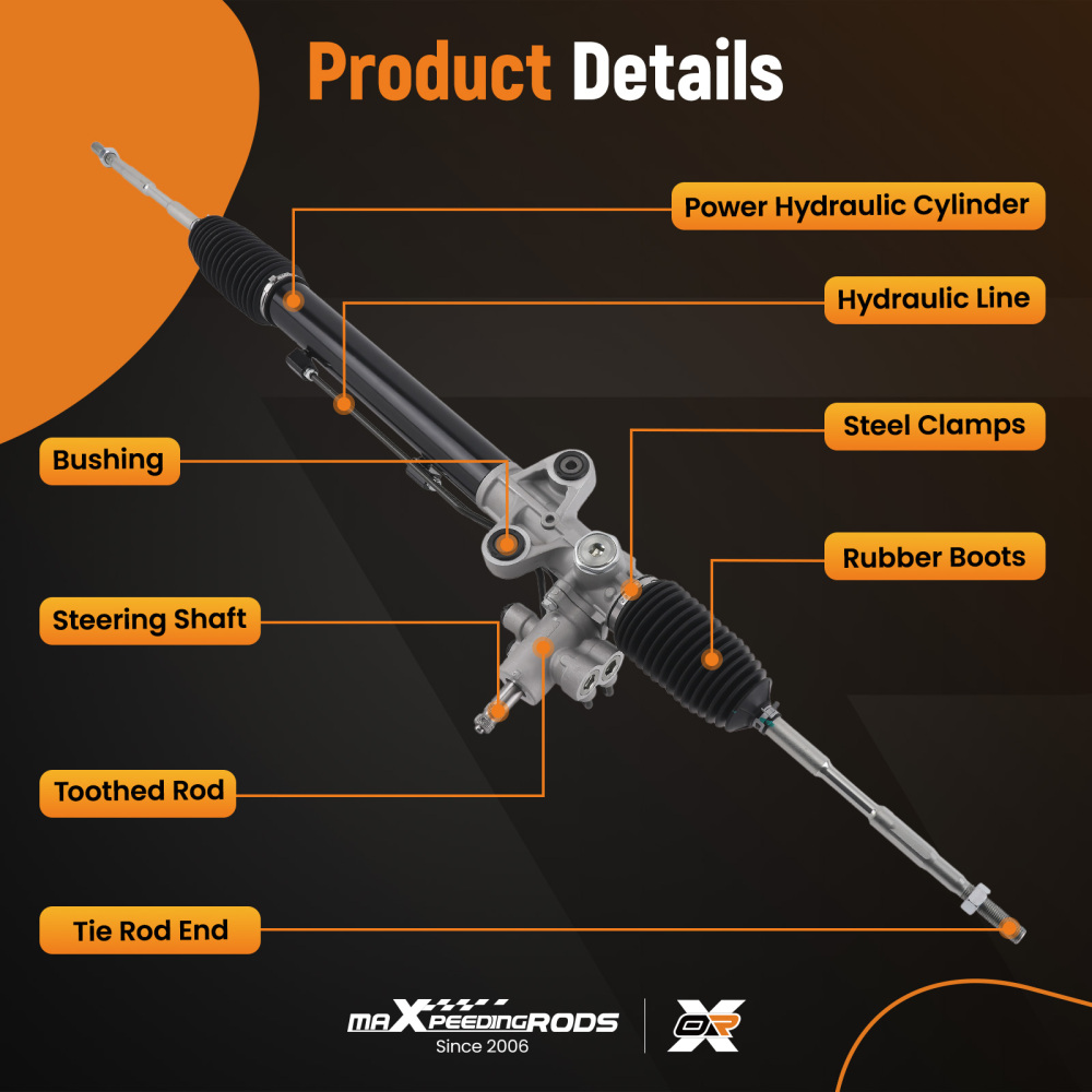 Complete Steering Rack and PinionAssembly compatible for Honda Ridgeline 2006-11 26-2726