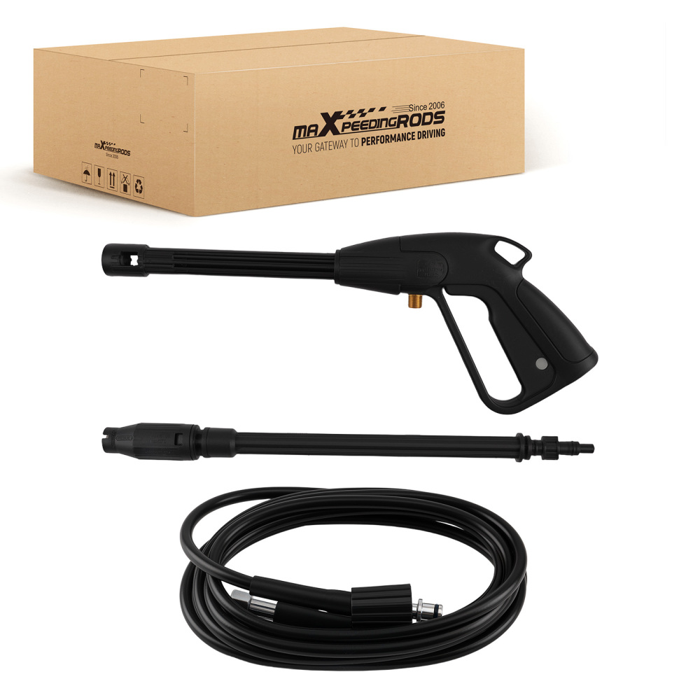 High Pressure Power Washer Spray Gun Nozzle Lance Trigger Wash Wand 5M Hose kit