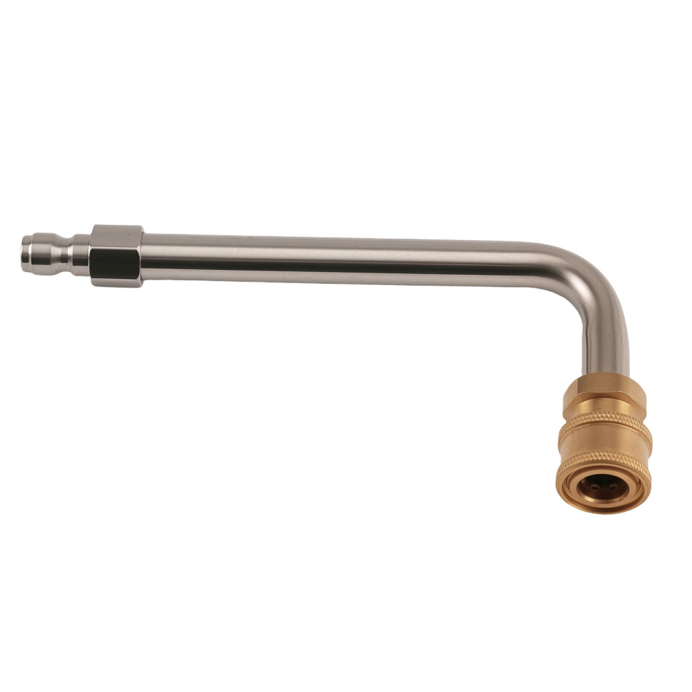 High Pressure Washer Extension Wand 4000PSI 6 Tips 30° 90° Curved Rod Set