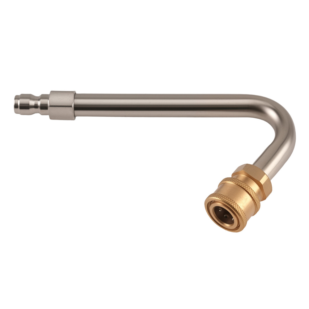 High Pressure Washer Extension Wand 4000PSI 6 Tips 30° 90° Curved Rod Set
