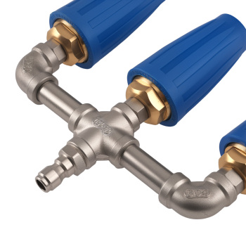 3-in-1 Turbo Pressure Washer Nozzle 4000PSI Quick Connect Rotating Spray Head