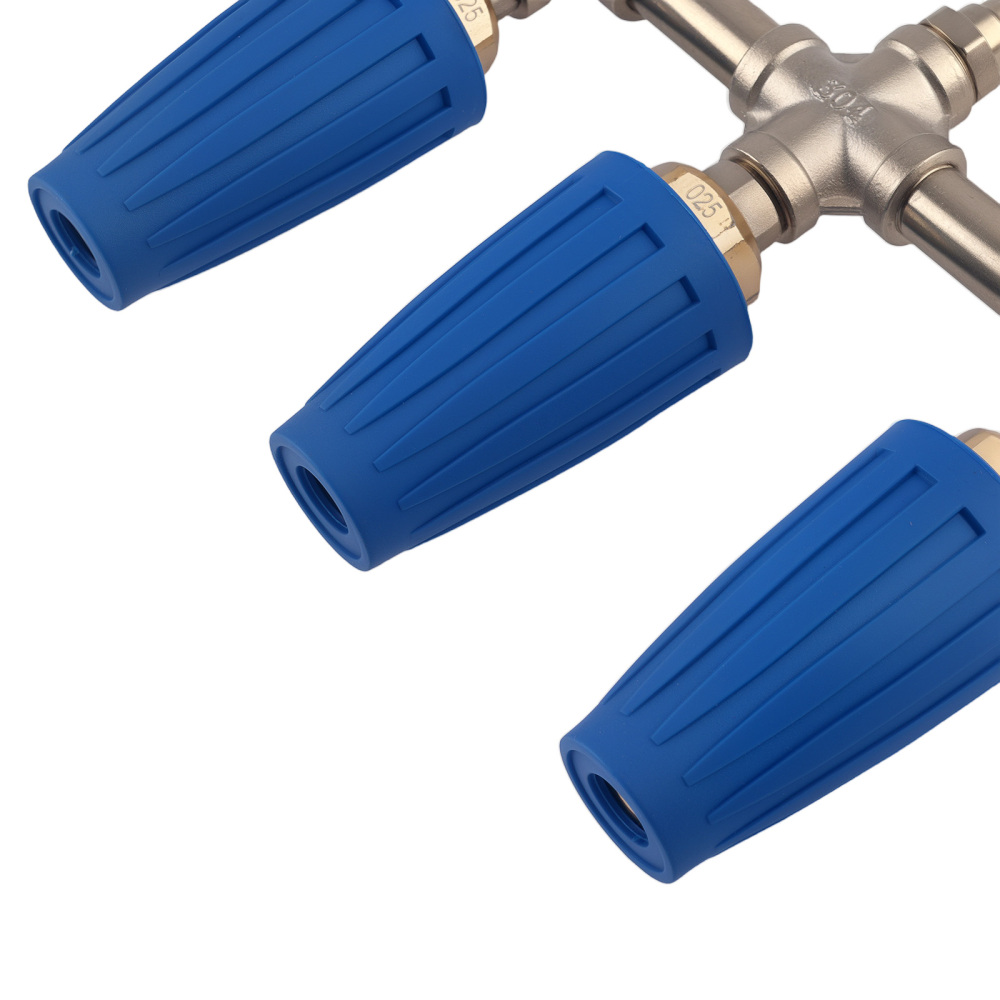 3-in-1 Turbo Pressure Washer Nozzle 4000PSI Quick Connect Rotating Spray Head