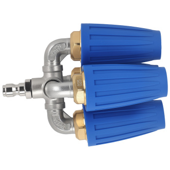 4-Nozzle Turbo Pressure Washer Nozzle 4000PSI 1/4 Quick Connect Stainless Steel